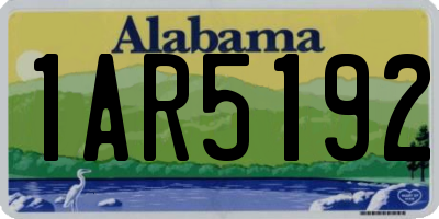 AL license plate 1AR5192
