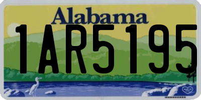 AL license plate 1AR5195