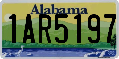 AL license plate 1AR5197