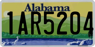 AL license plate 1AR5204