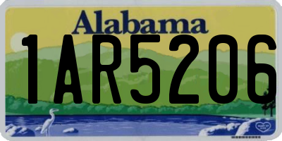 AL license plate 1AR5206