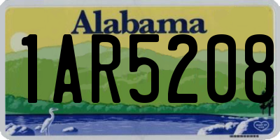 AL license plate 1AR5208