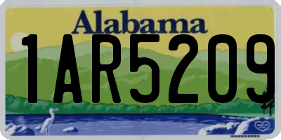 AL license plate 1AR5209