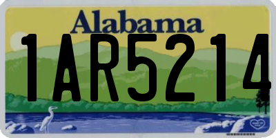 AL license plate 1AR5214