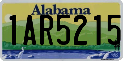AL license plate 1AR5215