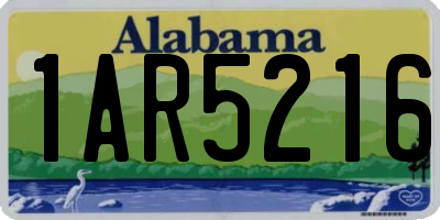 AL license plate 1AR5216