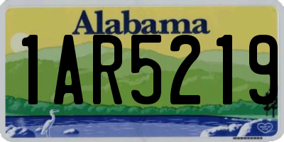 AL license plate 1AR5219