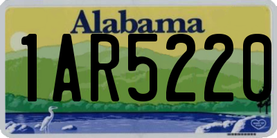 AL license plate 1AR5220