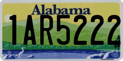 AL license plate 1AR5222