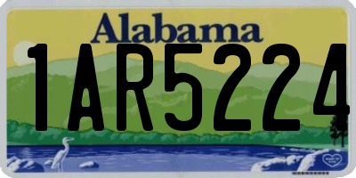 AL license plate 1AR5224
