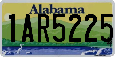 AL license plate 1AR5225