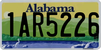 AL license plate 1AR5226
