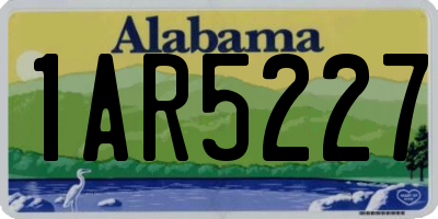 AL license plate 1AR5227