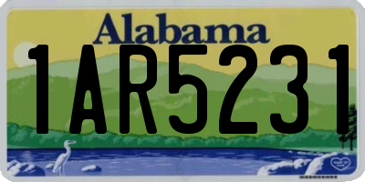 AL license plate 1AR5231