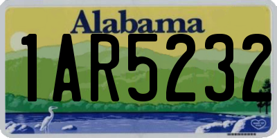 AL license plate 1AR5232