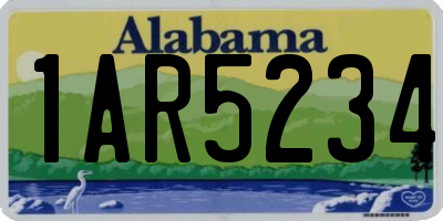 AL license plate 1AR5234