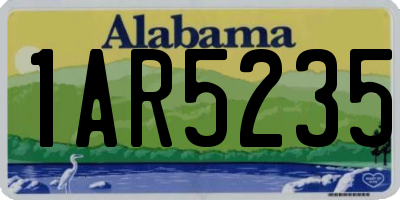 AL license plate 1AR5235