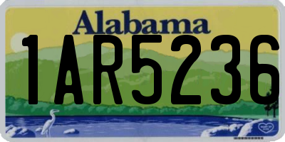 AL license plate 1AR5236