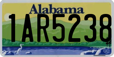 AL license plate 1AR5238