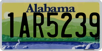 AL license plate 1AR5239