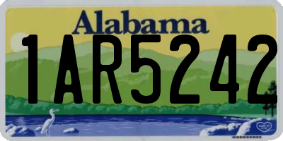 AL license plate 1AR5242