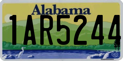 AL license plate 1AR5244