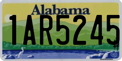 AL license plate 1AR5245