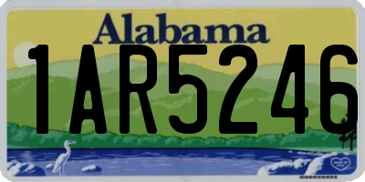 AL license plate 1AR5246