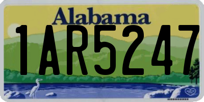 AL license plate 1AR5247