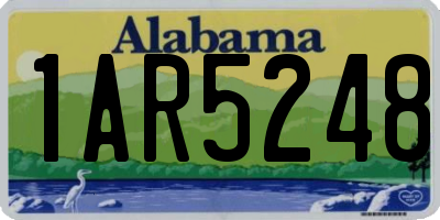 AL license plate 1AR5248