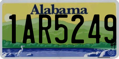 AL license plate 1AR5249