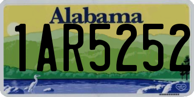 AL license plate 1AR5252