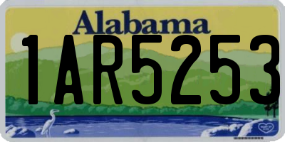 AL license plate 1AR5253