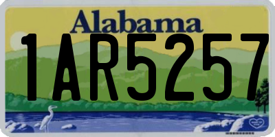 AL license plate 1AR5257