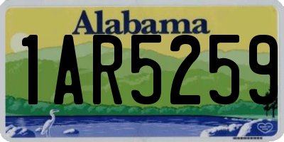 AL license plate 1AR5259