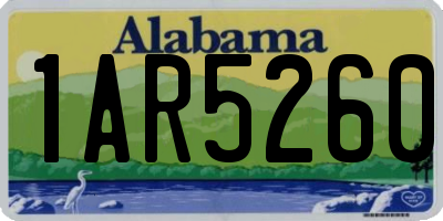 AL license plate 1AR5260