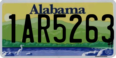 AL license plate 1AR5263