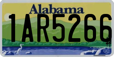 AL license plate 1AR5266