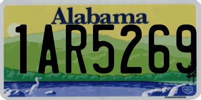 AL license plate 1AR5269