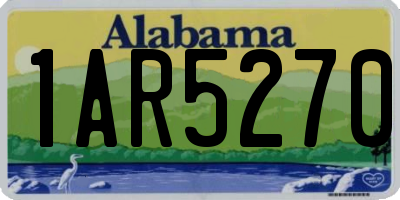 AL license plate 1AR5270