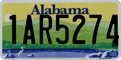 AL license plate 1AR5274