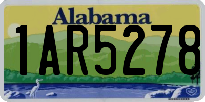 AL license plate 1AR5278