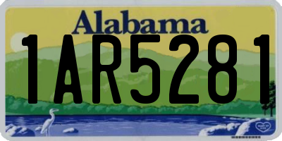 AL license plate 1AR5281