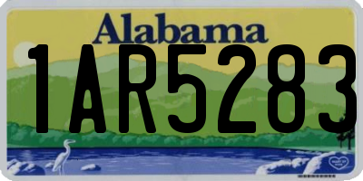 AL license plate 1AR5283