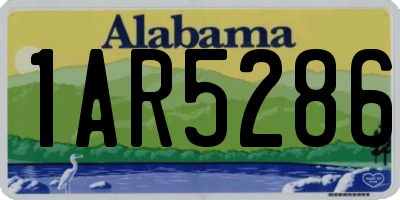 AL license plate 1AR5286