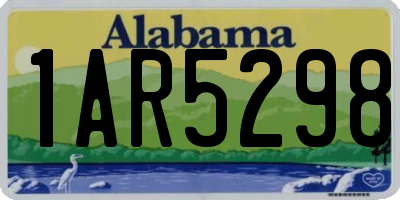 AL license plate 1AR5298