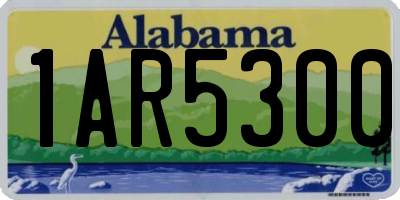 AL license plate 1AR5300