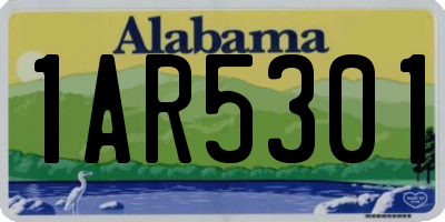 AL license plate 1AR5301