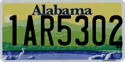 AL license plate 1AR5302