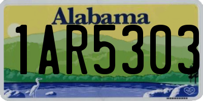 AL license plate 1AR5303